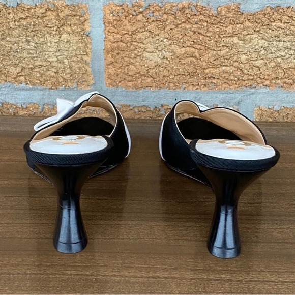 O jour bow accent slides shoes size 8 - Picture 4 of 11